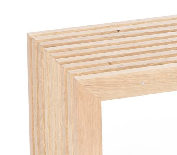 Konsole aus Eichenlamellen von Raumgestalt aus dem Schwarzwald Eiche natur 120 cm