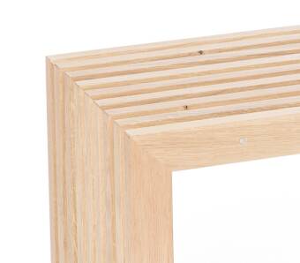 Konsole aus Eichenlamellen von Raumgestalt aus dem Schwarzwald Eiche natur 120 cm