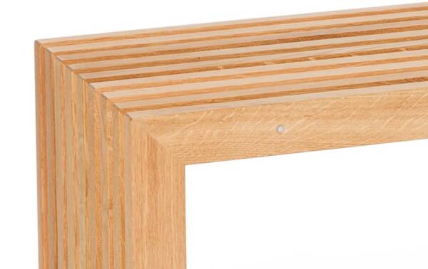 Konsole aus Eichenlamellen von Raumgestalt aus dem Schwarzwald Eiche hell geölt 75 cm