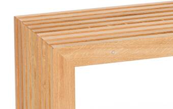 Konsole aus Eichenlamellen von Raumgestalt aus dem Schwarzwald Eiche hell geölt 75 cm