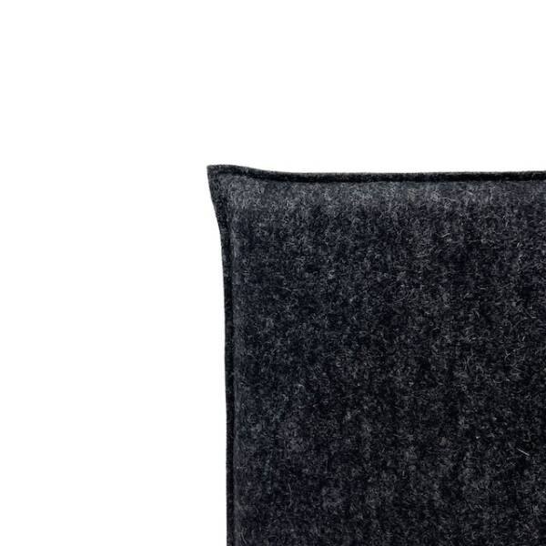 Filzkissen für Bank und Hocker aus Eichenlamellen anthrazit-SI32
