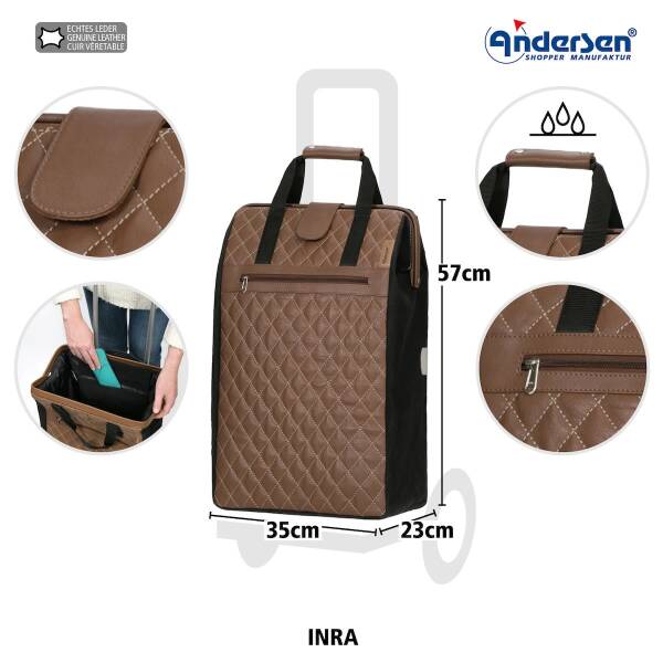 Andersen Unus Shopper Inra schwarz