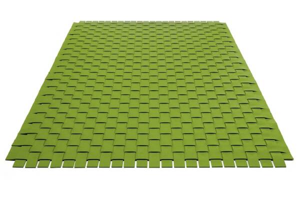 Filzteppich, Hey Sign, rechteckig Teppichgeflecht 5 einfarbig 140 x 200 cm Verde 25
