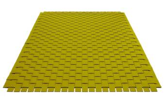 Filzteppich, Hey Sign, rechteckig Teppichgeflecht 5 einfarbig 180 x 240 cm Mustard 96