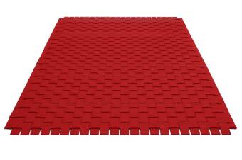 Filzteppich, Hey Sign, rechteckig Teppichgeflecht 5 einfarbig 70 X 200 cm Marmor 06