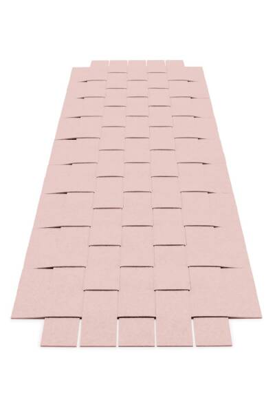 Filzteppich, Hey Sign, rechteckig Teppichgeflecht 10 einfarbig 140 x 200 cm Bordeaux 30243