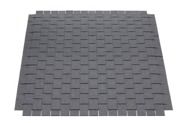 Filzteppich, Hey Sign, rechteckig Teppichgeflecht 10 einfarbig 140 x 200 cm Schoko 30277