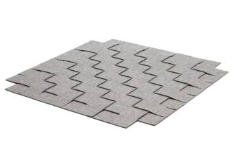 Filzteppich, Hey Sign, rechteckig Teppichgeflecht 10 einfarbig 140 x 200 cm Taupe 35