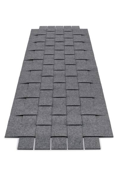 Filzteppich, Hey Sign, rechteckig Teppichgeflecht 10 einfarbig 180 x 240 cm Schoko 30277