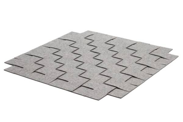 Filzteppich, Hey Sign, rechteckig Teppichgeflecht 10 einfarbig 70 X 200 cm Powder 51