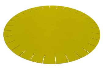 handmade, Hey Sign, Teppich Franse Rund 150 cm Hellmeliert_07