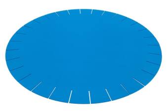 handmade, Hey Sign, Teppich Franse Rund 150 cm Aqua 50