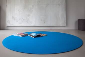 Runder Filzteppich Hey-Sign Teppich Bigdot 120 cm Deep-Water 39