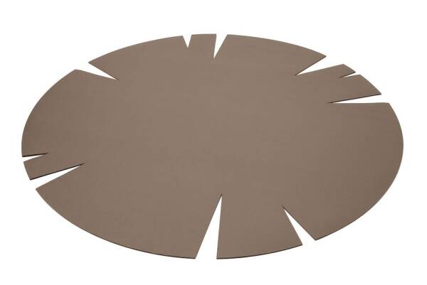 Runder Filzteppich Hey-Sign Teppich Slot 120 cm Taupe_35