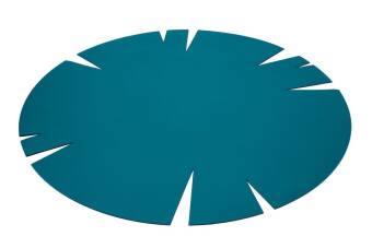 Runder Filzteppich Hey-Sign Teppich Slot 120 cm Pastellblau 19