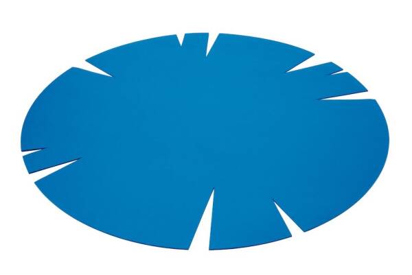 Runder Filzteppich Hey-Sign Teppich Slot 120 cm Orange 30244