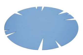 Runder Filzteppich Hey-Sign Teppich Slot 150 cm Hellgrau meliert 1017