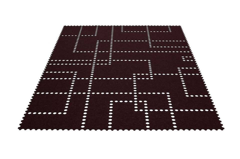 Tapis design - Tapis en feutre Stamp rectangulaire de Hey-Sign 140 x 200 cm Pepper_47