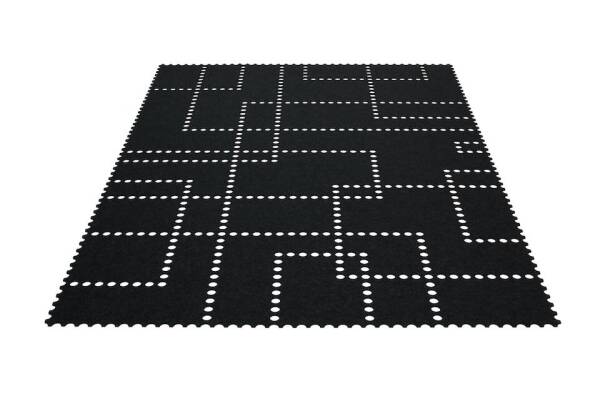 Tapis design - Tapis en feutre Stamp rectangulaire de Hey-Sign 140 x 200 cm Pepper_47