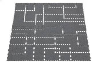 Tapis design - Tapis en feutre Stamp rectangulaire de Hey-Sign 140 x 200 cm Pepper_47