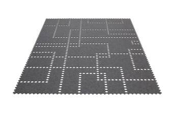 Designer-Teppich - Stamp Filzteppich rechteckig von Hey-Sign 70 X 200 cm Pflaume 68