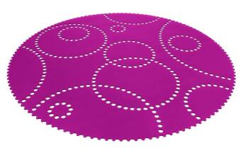 Design tapijt Stamp - Rond biologisch tapijt van Hey-Sign 120 cm Meigroen_30