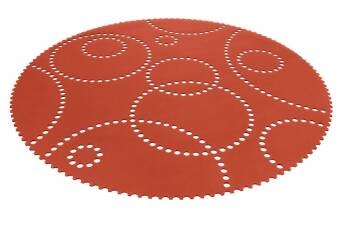 Design tapijt Stamp - Rond biologisch tapijt van Hey-Sign 120 cm Meigroen_30