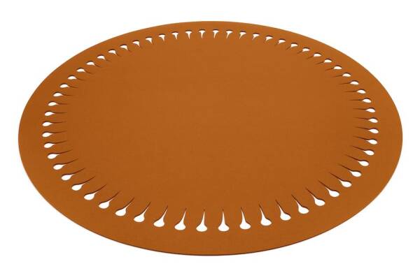 Okrągły dywan filcowy Hey-Sign Dywan Pappus 120 cm Orzech_29