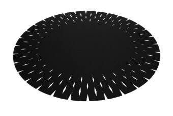 Alfombra redonda de fieltro Hey-Sign Alfombra Grate 120 cm Antracita_01
