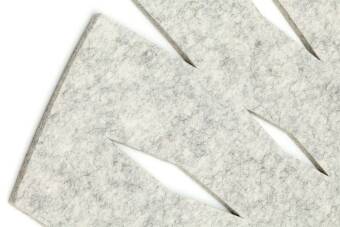 Alfombra redonda de fieltro Hey-Sign Alfombra Grate 120 cm Antracita_01