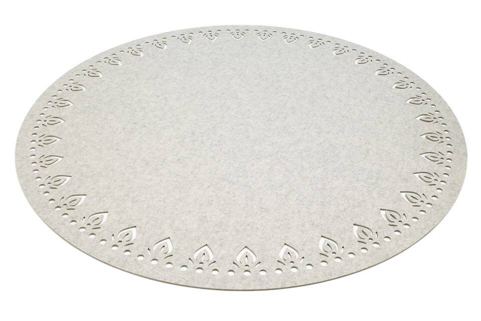 Tapis en feutre rond Hey-Sign Tapis Orient Alima 120 cm Marbre_06