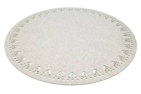 Tapis en feutre rond Hey-Sign Tapis Orient Alima 120 cm Marbre_06
