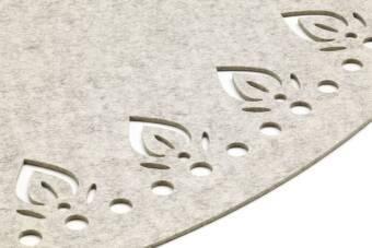 Tapis en feutre rond Hey-Sign Tapis Orient Alima 120 cm Marbre_06