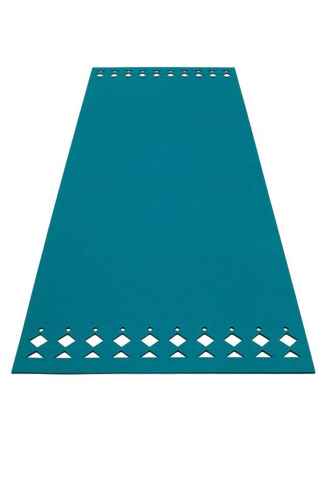 Filzteppich Rechteckig Hey-Sign Naturteppich Rana 140 x 200 cm Deep Water_39