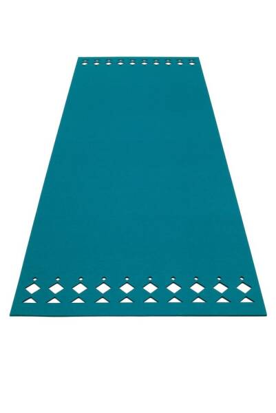 Filzteppich Rechteckig Hey-Sign Naturteppich Rana 140 x 200 cm Deep Water_39