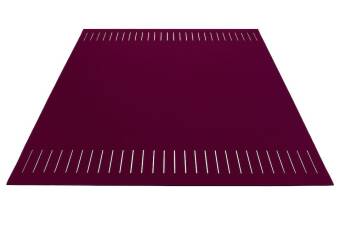 Wollteppich rechteckig, Hey Sign, Teppich zweimal quer geschlitzt 70 X 200 cm Iron 66