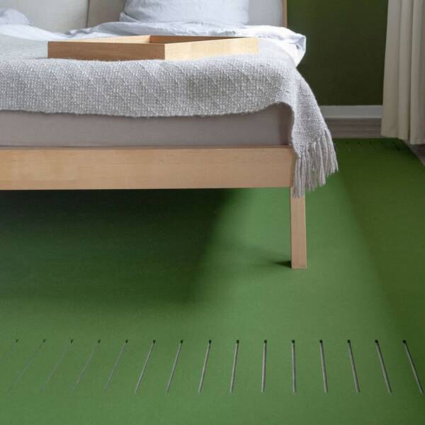 Wollteppich rechteckig, Hey Sign, Teppich zweimal quer geschlitzt 70 X 200 cm Raps 93