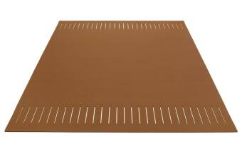 Wollteppich rechteckig, Hey Sign, Teppich zweimal quer geschlitzt 70 X 200 cm Raps 93