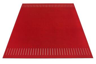 Tapis en laine rectangulaire, Hey Sign, tapis fendu deux fois en travers 140 x 200 cm Gris dune 27299