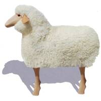 Schafe in Lebensgröße von Meier Germany Groß (80 cm) weißes Fell, gelockt