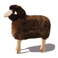 Schafe in Lebensgröße von Meier Germany Groß (80 cm) braunes Fell, gelockt